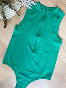 Zippered Tank Bodysuit